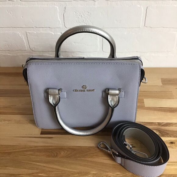 𝅺CELINE Dion mini bag purse silver grey crossbody bag handbag - Picture 1 of 14